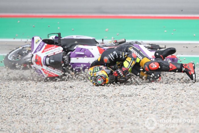 Marco Bezzecchi, accidente del VR46 Racing Team
