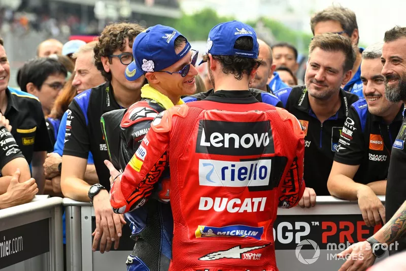 Fabio Quartararo, Yamaha Factory Racing, Francesco Bagnaia, Ducati Team