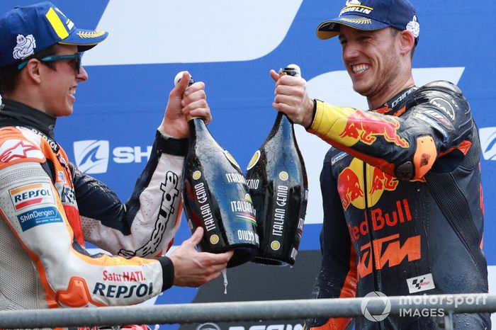 Podio: segundo lugar Alex Márquez, Repsol Honda Team y tercer lugar Pol Espargaró, Red Bull KTM Factory Racing