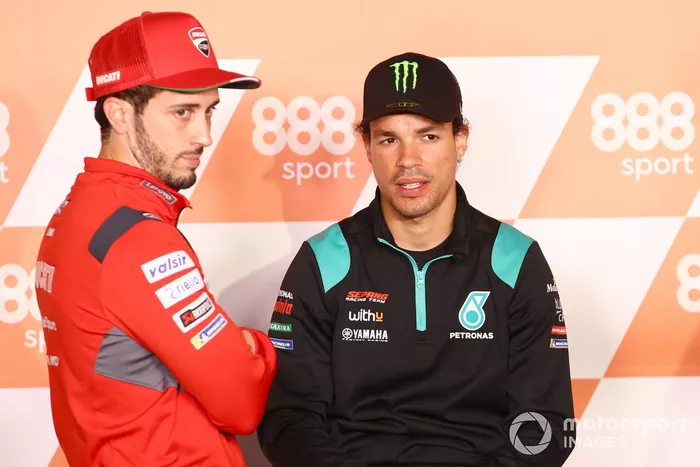 Andrea Dovizioso, Ducati Team, Franco Morbidelli, Petronas Yamaha SRT 