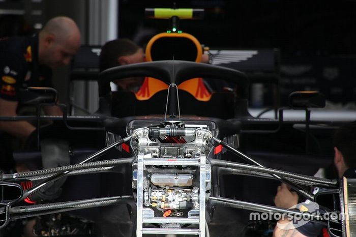 Detalle técnico del Red Bull Racing