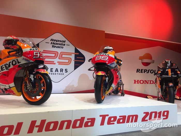 Las motos de Marc Márquez, Jorge Lorenzo y Alex Crivillé, Honda HRC