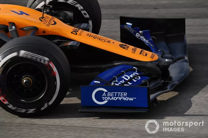 McLaren MCL34, morro y alerón delantero