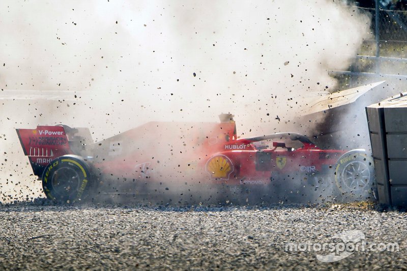 L'accident de Sebastian Vettel, Ferrari