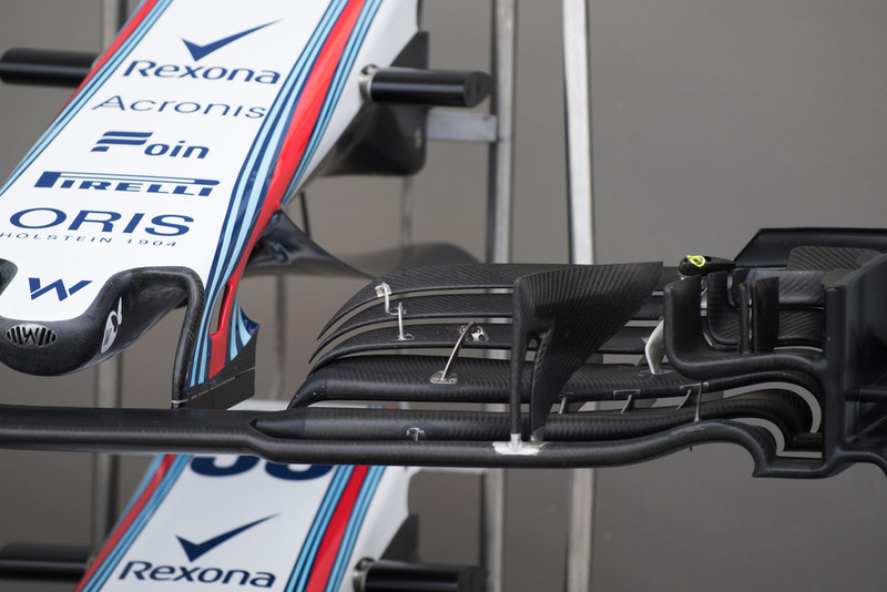 Williams FW41 front wing detail