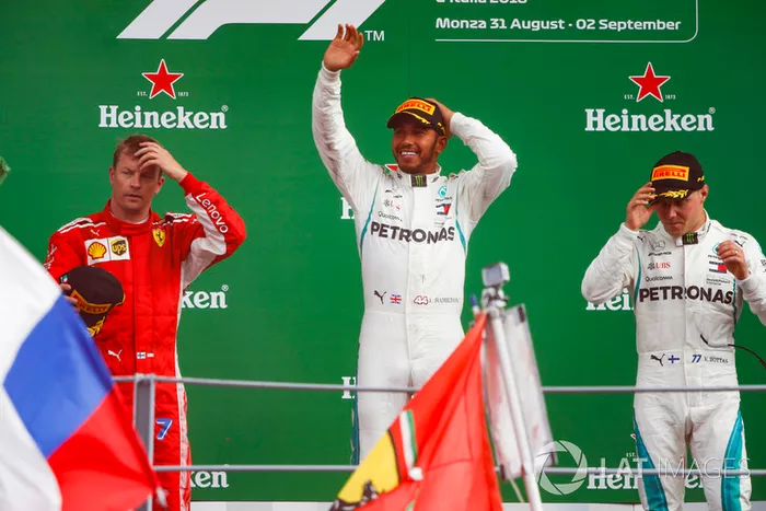No GP da Itália de 2018, Raikkonen chegou em segundo e subiu no pódio pela centésima vez na F1.