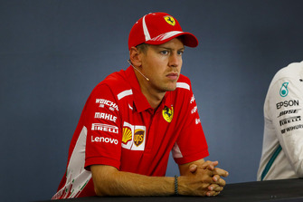 Sebastian Vettel, Ferrari in press conference
