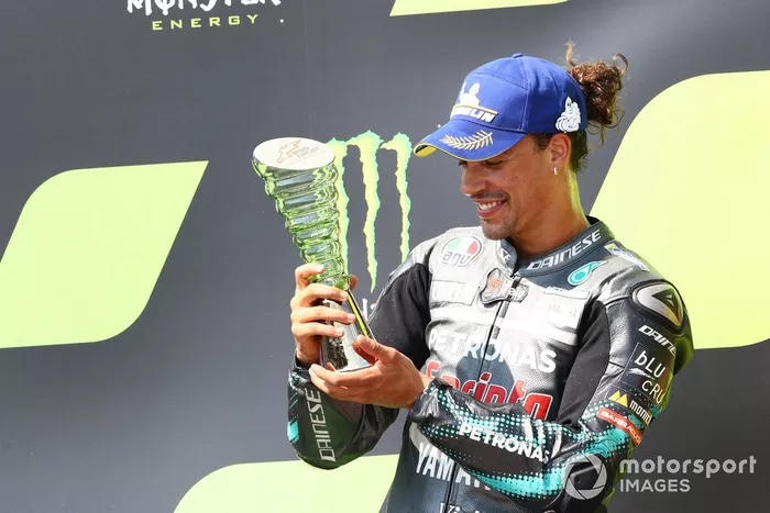Podio: segundo lugar Franco Morbidelli, Petronas Yamaha SRT