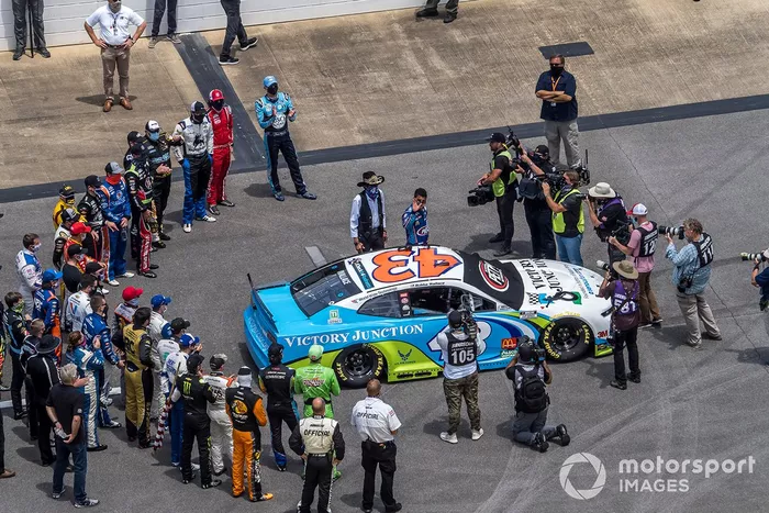 Darrell Wallace Jr., Richard Petty Motorsports honored before the Nascar Cup race