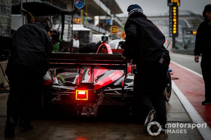 Alex Palou,  Dale Coyne Racing with Team Goh Honda, burnout