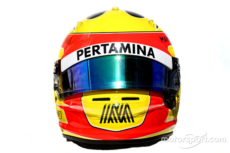 El casco de Rio Haryanto, Manor Racing