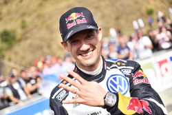 Sebastien Ogier, Volkswagen Motorsport, sur le podium