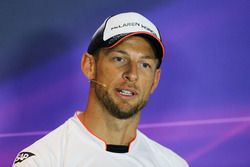 Jenson Button, McLaren bei der  FIA Pressekonferenz