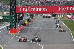 Себастьян Феттель, Ferrari SF16-H и Серхио Перес, Sahara Force India F1 VJM09