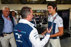 Paddy Lowe, Williams Shareholder and Technical Director  with Lance Stroll, Williams and his Father Lawrence Stroll