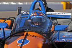 Scott Dixon, Chip Ganassi Racing Honda tests the aeroscreen