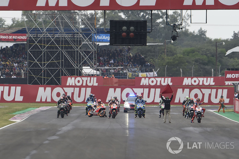 Chaos in der Startaufstellung beim GP Argentinien 2018 in Termas de Rio Hondo