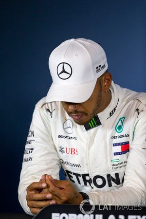 Lewis Hamilton, Mercedes-AMG F1, en conférence de presse