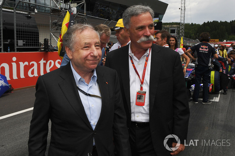 Jean Todt, FIA Başkanı, Chase Carey, CEO, Formula One Group