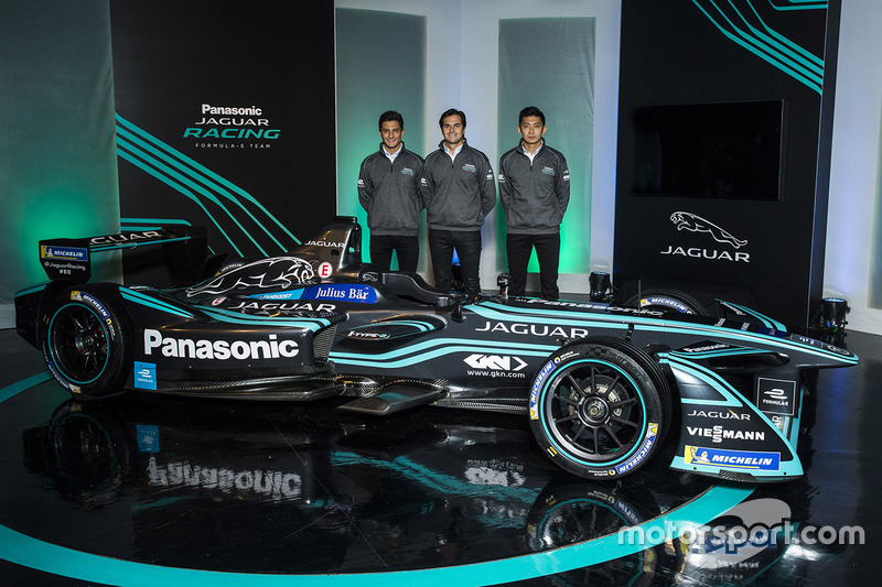 Mitch Evans, Nelson Piquet Jr, Ho-Pin Tung, Jaguar Racing