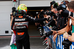 Серхіо Перес, Sahara Force India F1 святкує своє третє місце в закритому парку