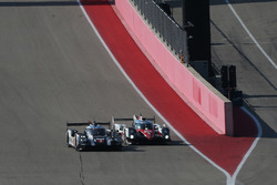 #5 Toyota Racing Toyota TS050 Hybrid: Sébastien Buemi, Kazuki Nakajima, Anthony Davidson, #2 Porsche Team Porsche 919 Hybrid: Romain Dumas, Neel Jani, Marc Lieb