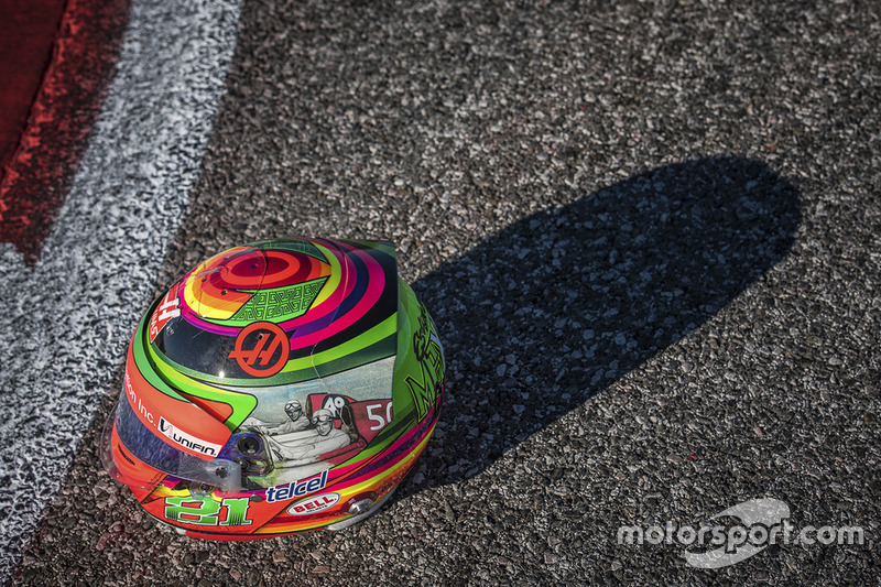El casco edición especial que utilizará Esteban Gutiérrez, Haas F1 Team para el GP de México