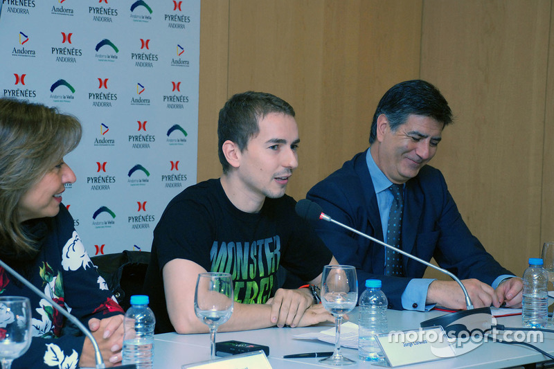 Jorge Lorenzo, Yamaha Factory Racing durante la conferencia de prensa