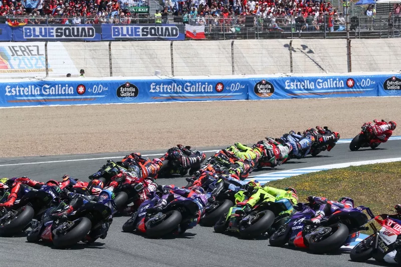 Départ de la course.