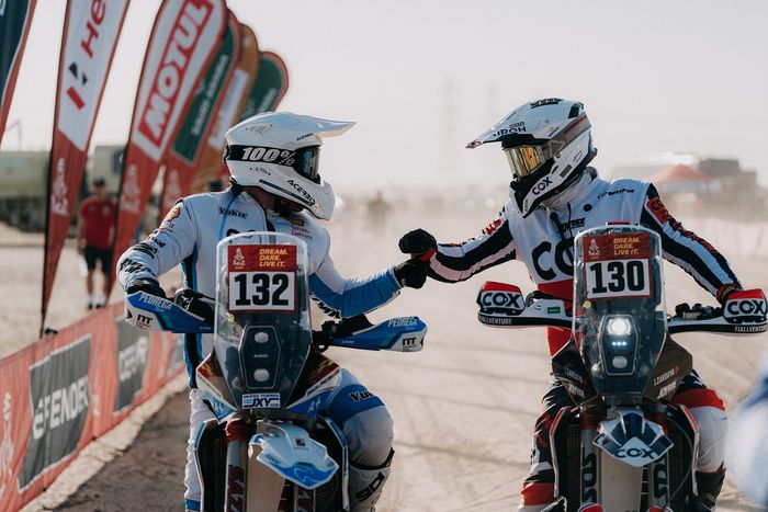 #132 Pedrega Team KTM: Carlos Lopez Belloso, #130 Joyride Race Service KTM: Inigo Zardoya