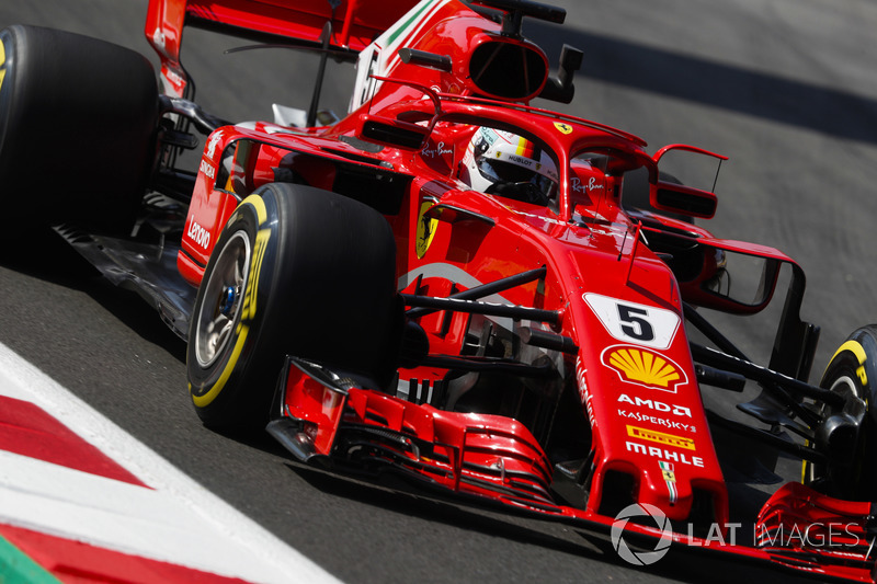 3: Sebastian Vettel, Ferrari SF71H, 1'16.305