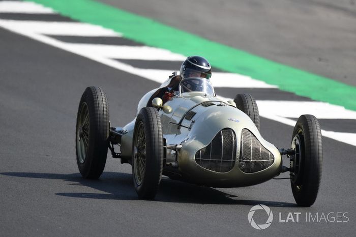 Auto Union en el desfile del 70º aniversario de Silverstone