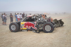#310 X-Raid Team Mini: Bryce Menzies, Peter Mortensen, összetört autó
