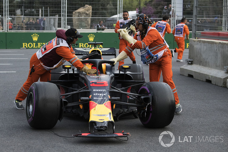 Hasarlı araç, Daniel Ricciardo, Red Bull Racing