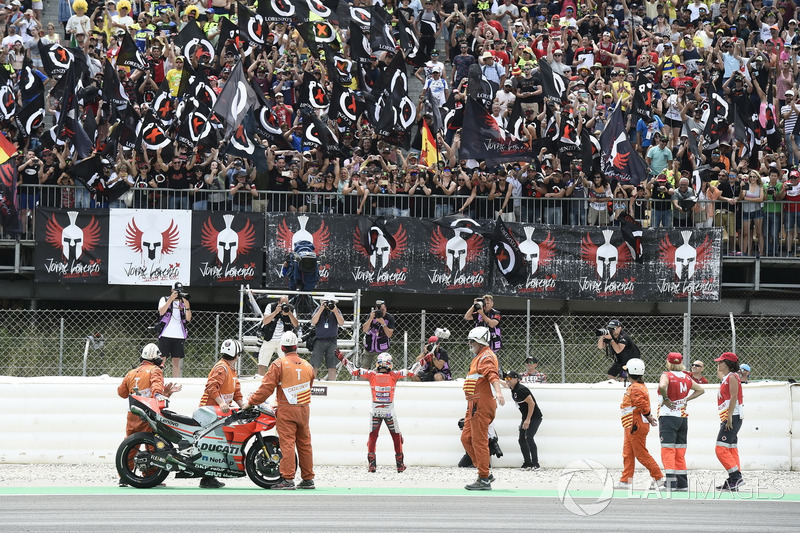 Il vincitore della gara Jorge Lorenzo, Ducati Team