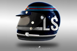 Casco concepto 1970 de Lance Stroll