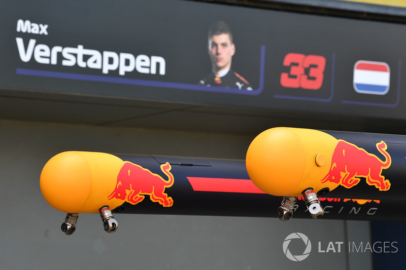 Dettaglio del box Red Bull Racing