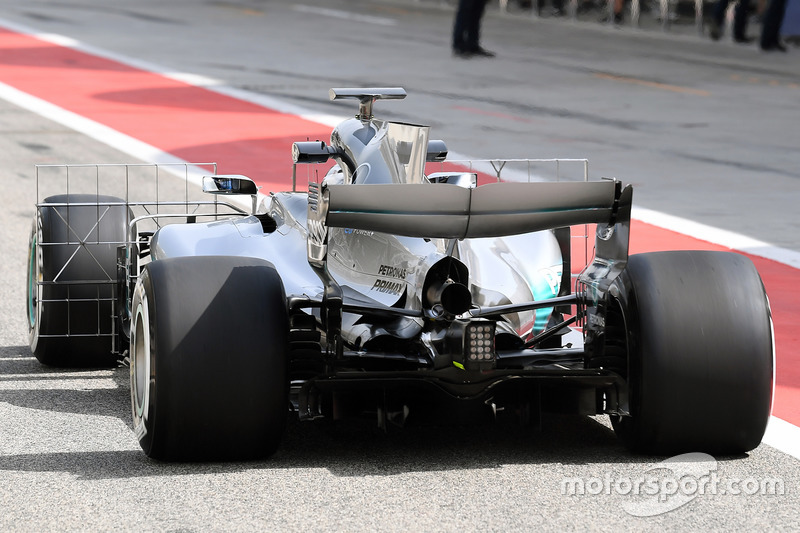 Valtteri Bottas, Mercedes AMG F1 W08, mit Aero-Sensor