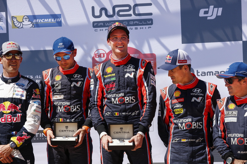 Winners Thierry Neuville, Nicolas Gilsoul, Hyundai i20 Coupe WRC, Hyundai Motorsport