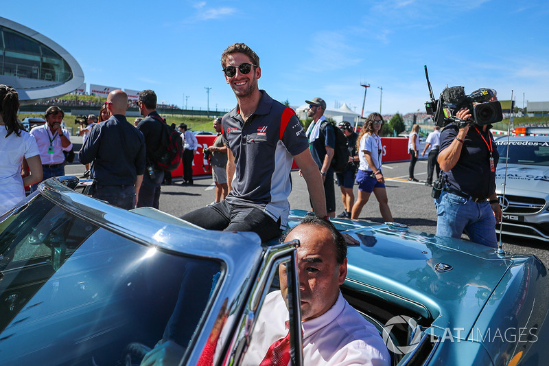 Romain Grosjean, Haas F1 on the drivers parade