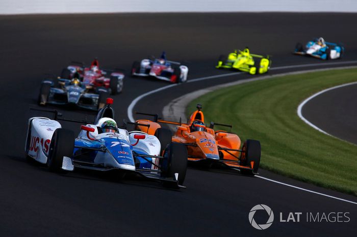 Jay Howard, Schmidt Peterson Motorsports Honda, Fernando Alonso, Andretti Autosport Honda