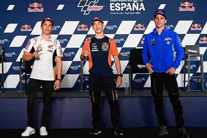 Marc Márquez, Repsol Honda Team, Pedro Acosta, Ajo Motorsport, Joan Mir, Team Suzuki MotoGP