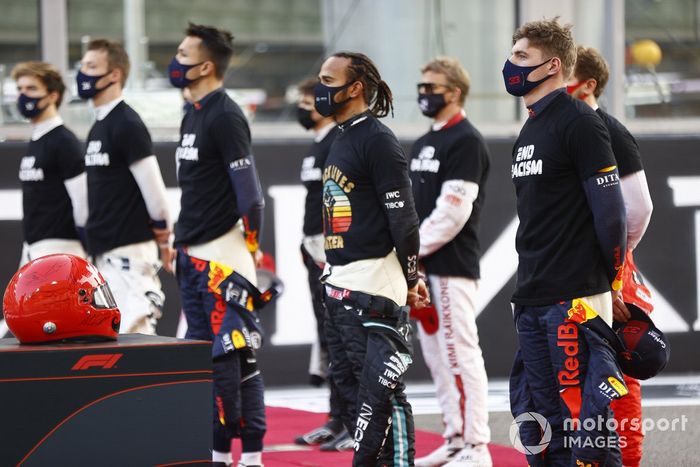 Lewis Hamilton, Mercedes-AMG F1 en apoyo al movimiento de fin al racismo