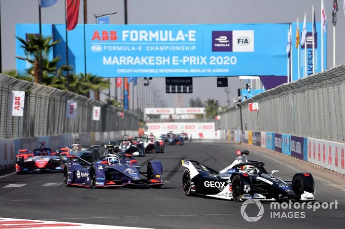 Brendon Hartley, Dragon Racing, Penske EV-4 Sam Bird, Virgin Racing, Audi e-tron FE06, Pascal Wehrlein, Mahindra Racing, M6Electro 