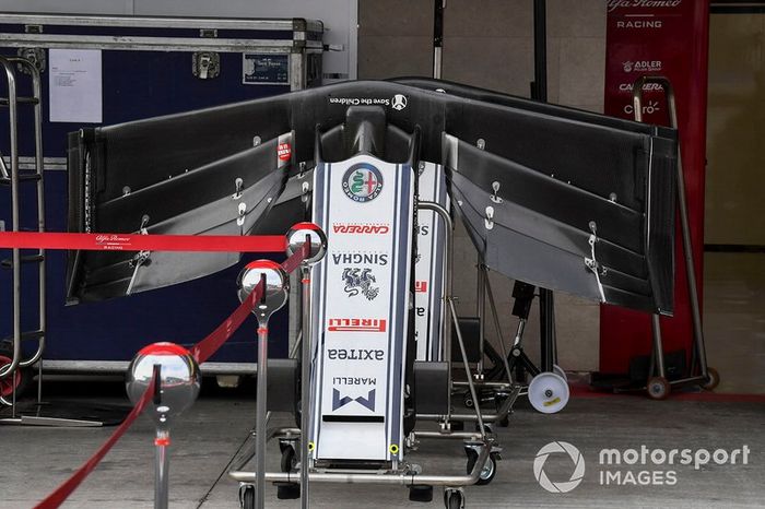 Alerón delantero del Alfa Romeo Racing C38 