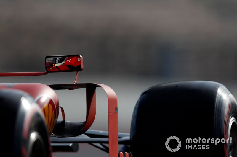 Sebastian Vettel, Ferrari SF90 mirror reflection