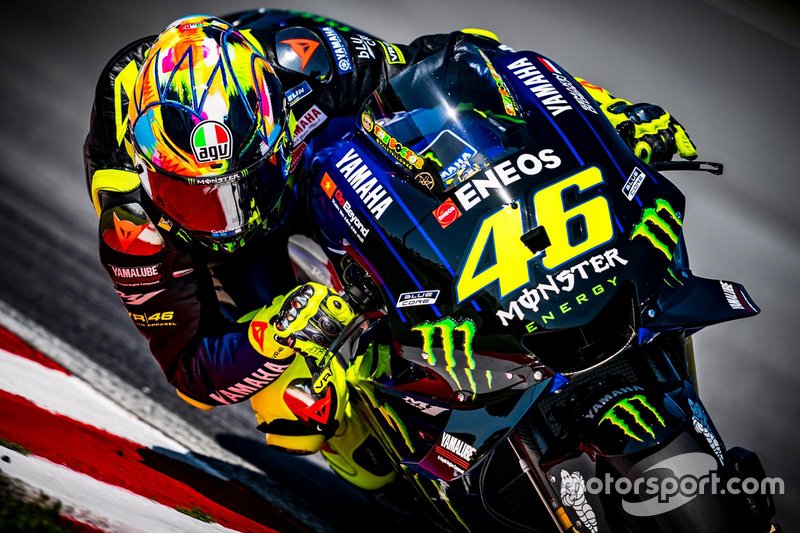 Helmdesign von Valentino Rossi, Yamaha Factory Racing, für die MotoGP-Saison 2019