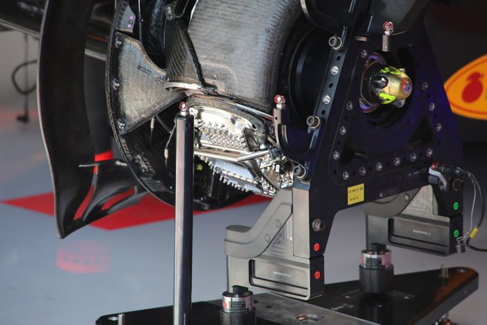 Detalle de los frenos del Red Bull Racing RB19