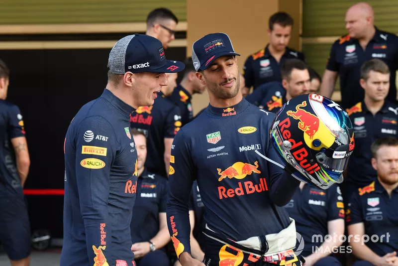 Max Verstappen, Red Bull Racing en Daniel Ricciardo, Red Bull Racing