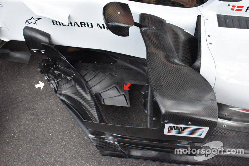 Piso del Haas F1 Team VF-18